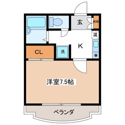 松本駅 バス20分  松岡口下車：停歩10分 2階の物件間取画像